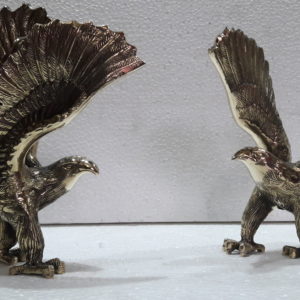 Antique Brass Falcon Sculpture