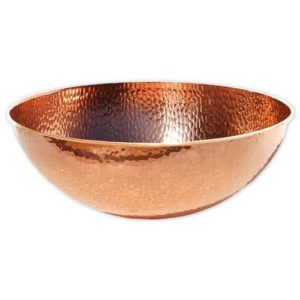 Copper Hammered Bowl for Pedicure