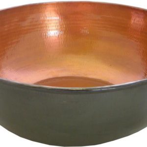 Copper pedicure bowl bronze finish