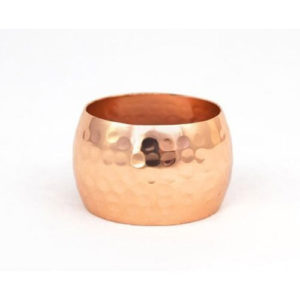 Copper plated napkin ring