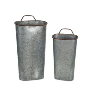 Galvanized Planter Bucket set