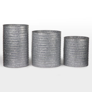 Metal galvanized cylinder